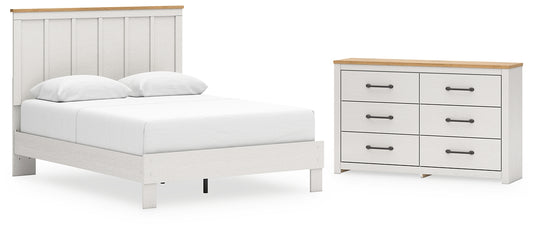 Linnocreek  Panel Bed With Dresser