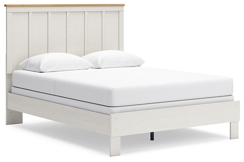 Linnocreek  Panel Bed With Dresser And 2 Nightstands