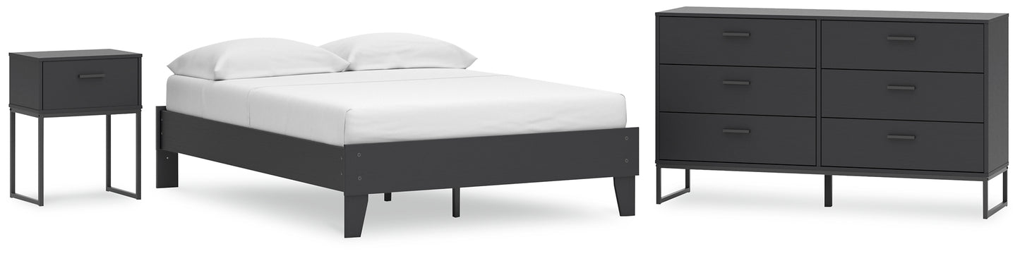 Socalle  Platform Bed With Dresser And Nightstand