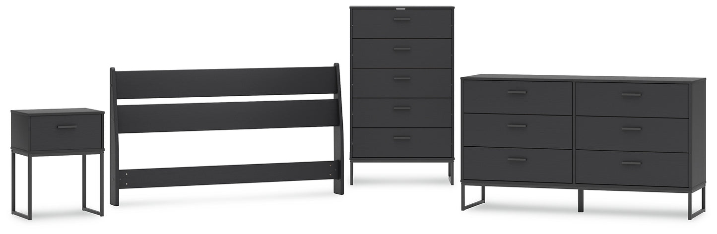 Ashley Express - Socalle  Panel Headboard With Dresser, Chest And Nightstand