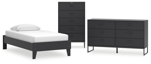 Socalle  Platform Bed With Dresser And Chest