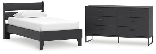 Socalle  Panel Platform Bed With Dresser