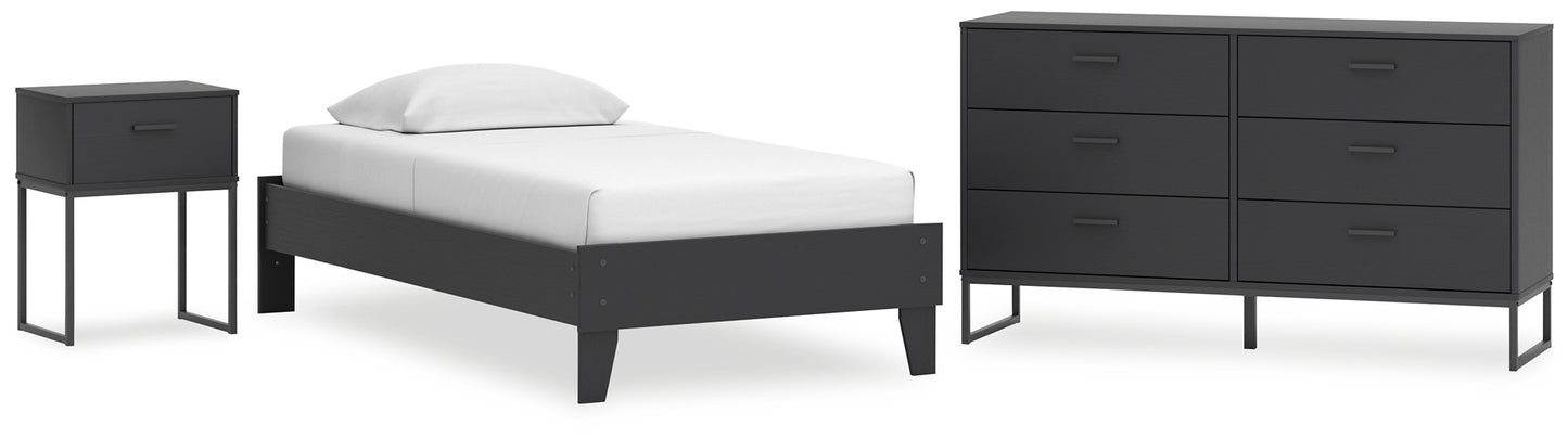 Socalle  Platform Bed With Dresser And Nightstand