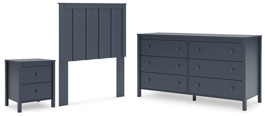 Simmenfort  Panel Headboard With Dresser And Nightstand