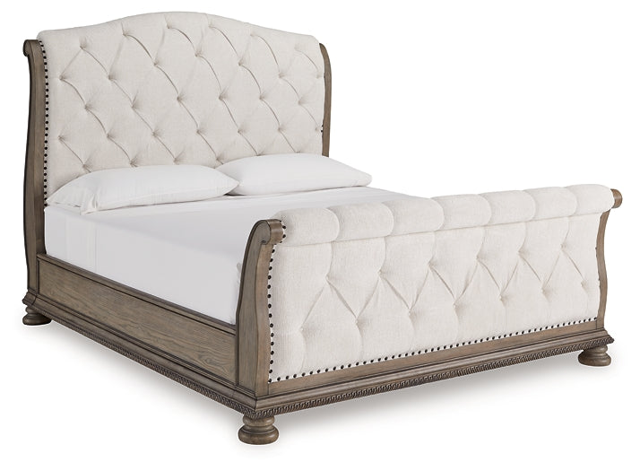 Ardenfield California  Upholstered Sleigh Bed