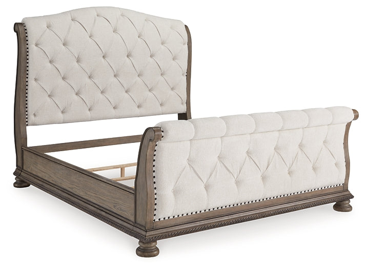 Ardenfield California  Upholstered Sleigh Bed