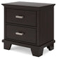 Covetown  Panel Bed With Nightstand