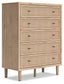 Cielden  Panel Headboard With Mirrored Dresser, Chest And 2 Nightstands