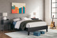 Socalle  Platform Bed With Dresser And 2 Nightstands