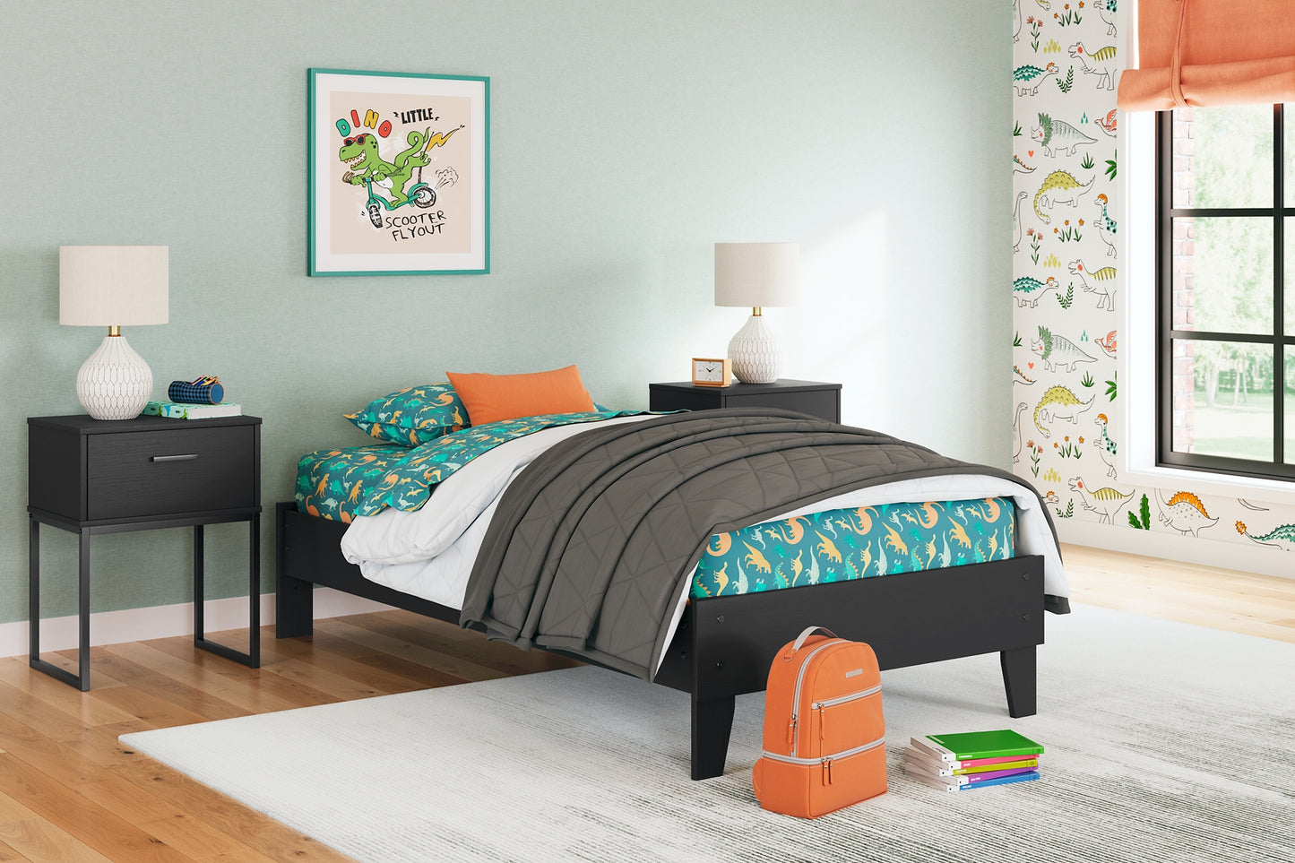 Socalle  Platform Bed With Dresser, Chest And 2 Nightstands