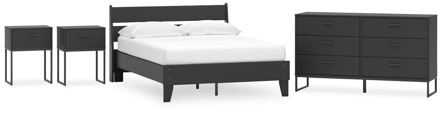 Socalle  Panel Platform Bed With Dresser And 2 Nightstands