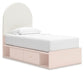 Wistenpine  Upholstered Panel Bed With Storage