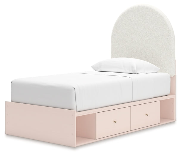 Wistenpine  Upholstered Panel Bed With Storage