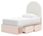 Wistenpine  Upholstered Panel Bed With Storage