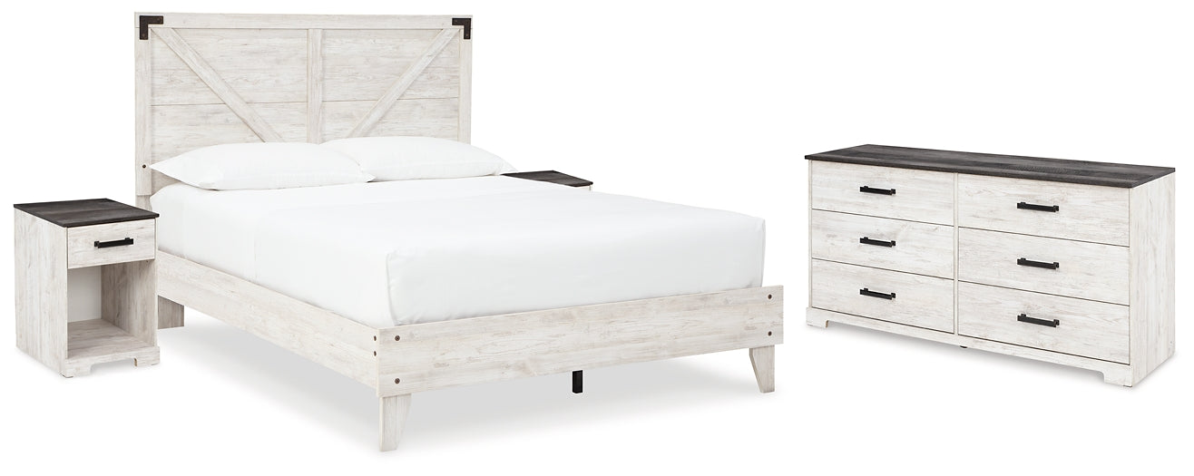 Ashley Express - Shawburn  Platform Bed With Dresser And 2 Nightstands