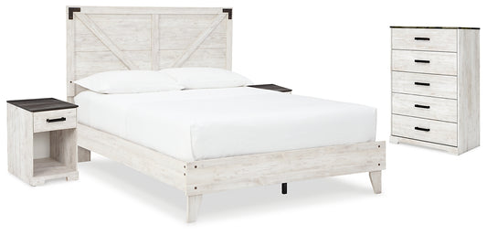 Shawburn  Platform Bed With Dresser And Chest