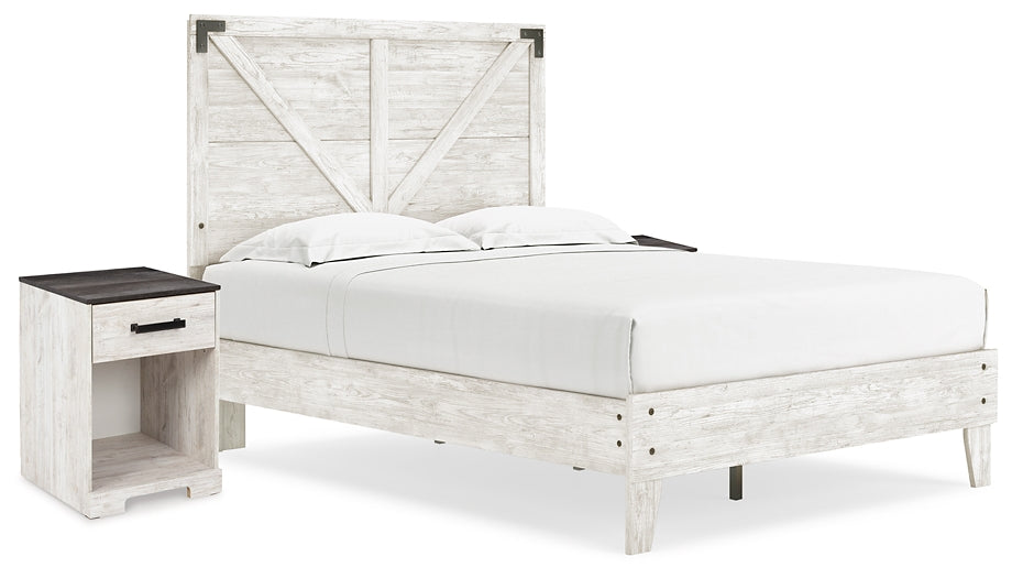 Ashley Express - Shawburn  Panel Platform Bed With 2 Nightstands