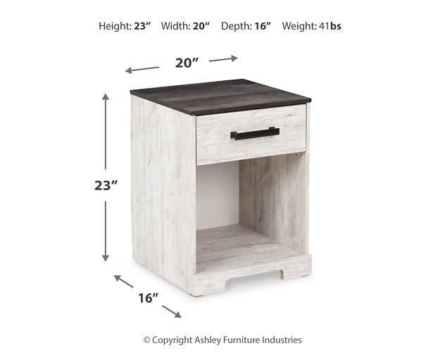 Shawburn  Panel Headboard With Dresser And 2 Nightstands