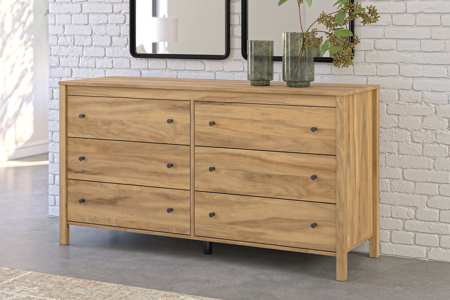 Bermacy  Panel Headboard With Dresser And Nightstand