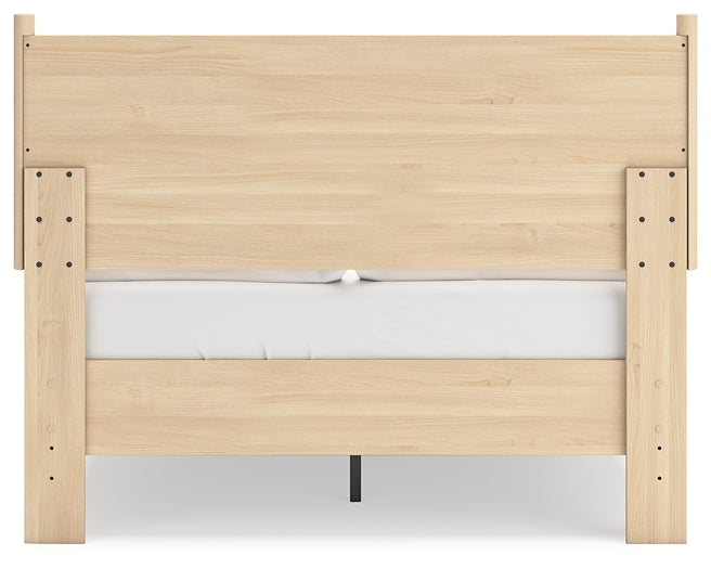 Cabinella  Panel Headboard With 2 Nightstands