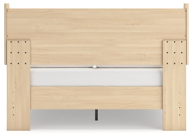 Cabinella  Panel Headboard With 2 Nightstands