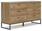 Deanlow  Panel Headboard With Dresser And Nightstand