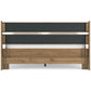 Deanlow  Panel Headboard With 2 Nightstands