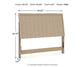 Cielden  Panel Headboard With Dresser