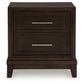 Neymorton /California King Upholstered Panel Headboard With 2 Nightstands