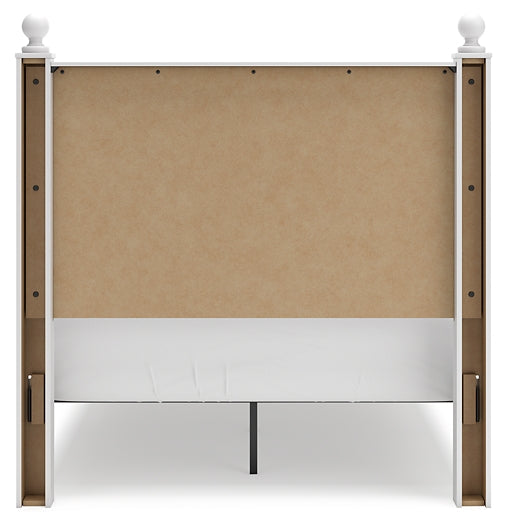 Mollviney  Panel Headboard With 2 Nightstands