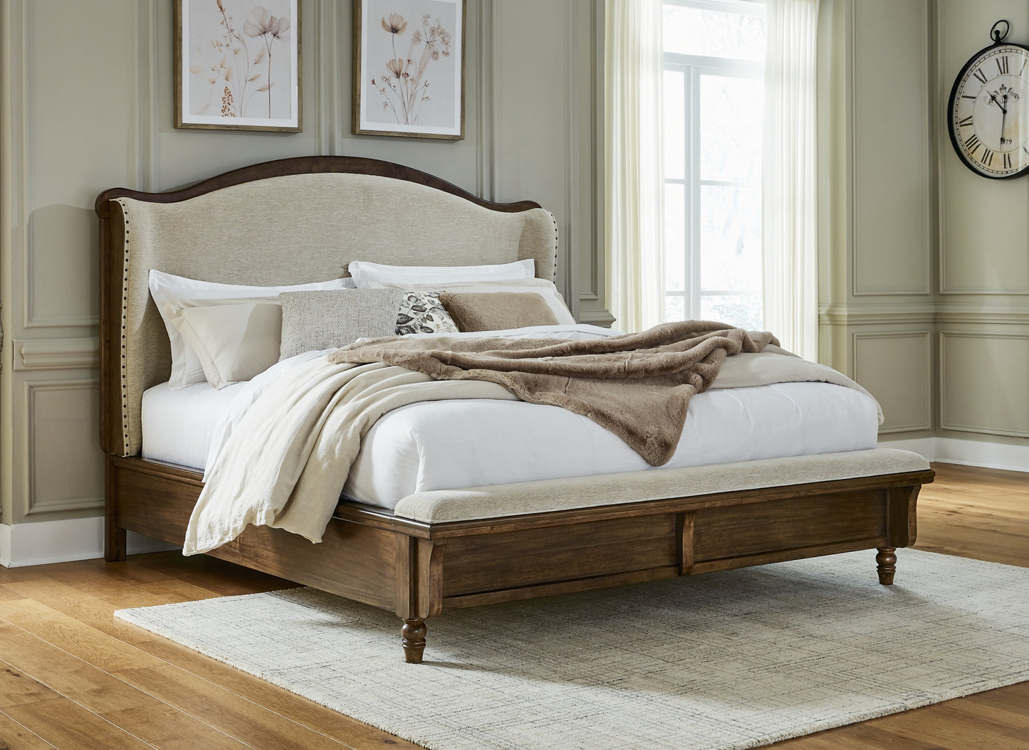 Sturlayne California  Upholstered Panel Bed