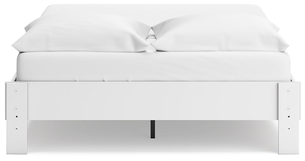 Socalle  Platform Bed With 2 Nightstands