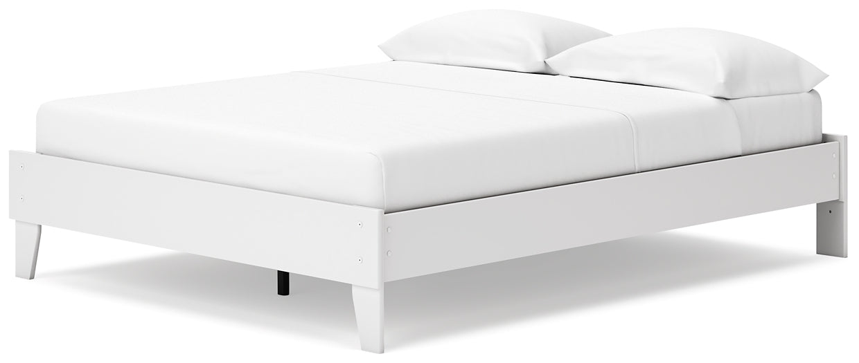 Socalle  Platform Bed With 2 Nightstands