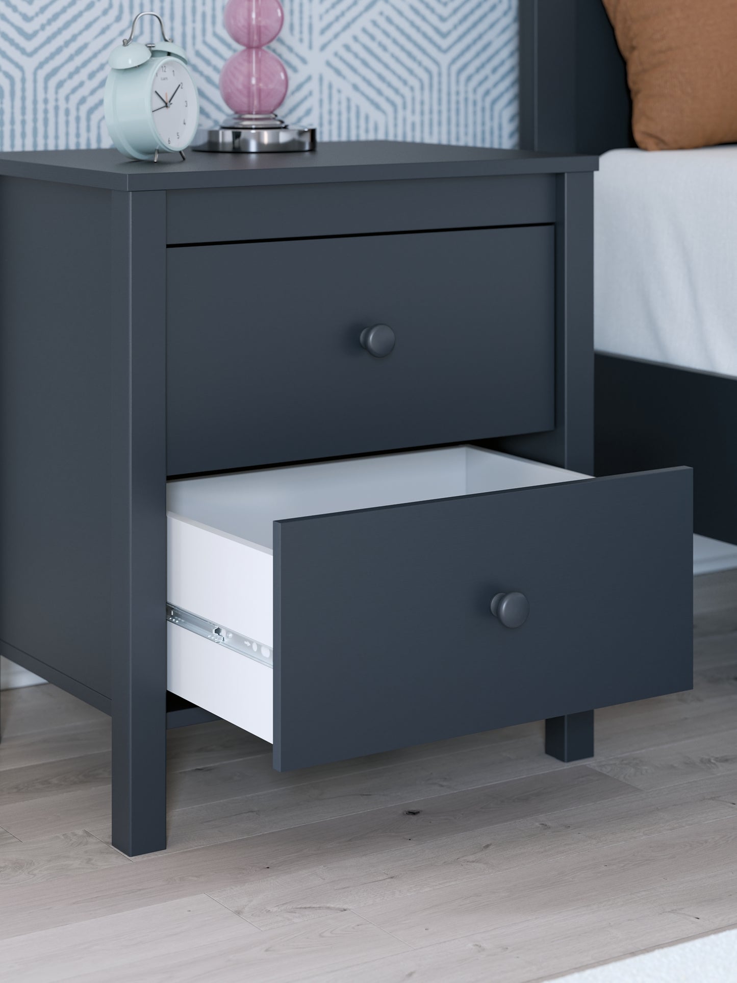 Simmenfort  Panel Headboard With Dresser And Nightstand