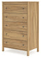 Bermacy  Panel Headboard With Dresser, Chest And 2 Nightstands