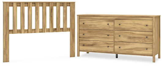 Bermacy  Panel Headboard With Dresser