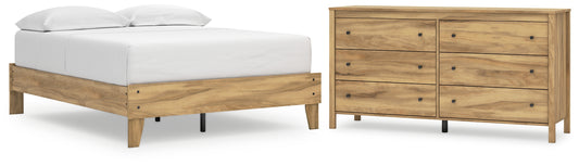 Bermacy  Platform Bed With Dresser