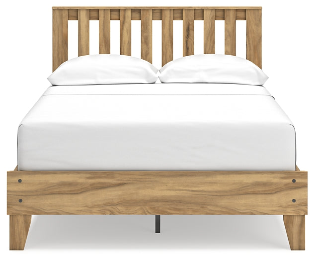 Bermacy  Platform Panel Bed With Dresser And Nightstand