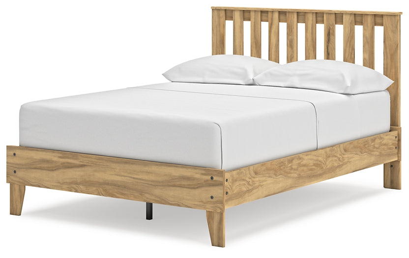 Bermacy  Platform Panel Bed With Dresser And Nightstand