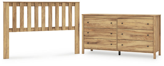 Bermacy  Panel Headboard With Dresser