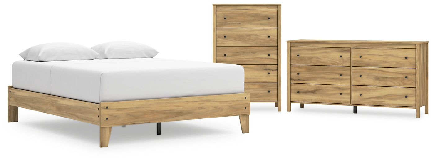 Bermacy  Platform Bed With Dresser And Chest