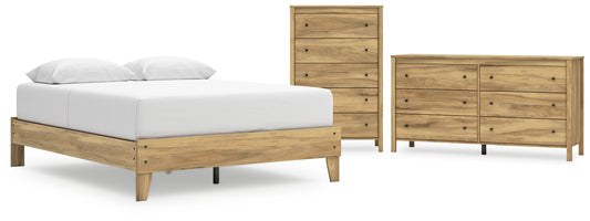 Bermacy  Platform Bed With Dresser And Chest