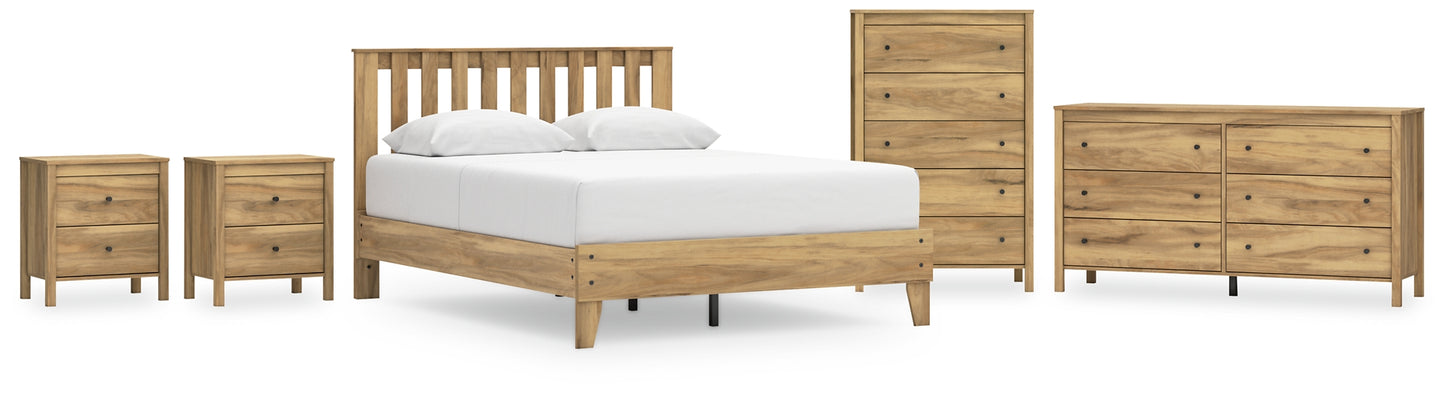 Ashley Express - Bermacy  Platform Panel Bed With Dresser, Chest And 2 Nightstands