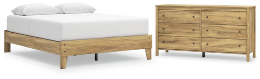 Bermacy  Platform Bed With Dresser