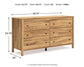 Bermacy  Platform Bed With Dresser And 2 Nightstands