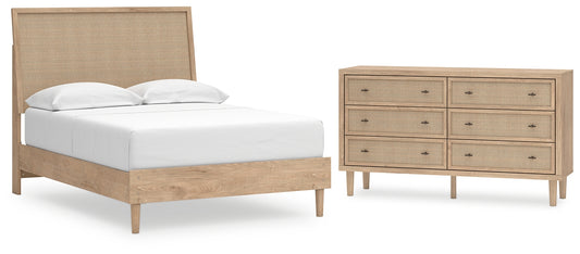 Cielden  Panel Bed With Dresser