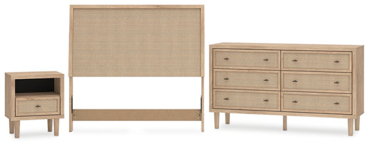 Cielden  Panel Headboard With Dresser And Nightstand