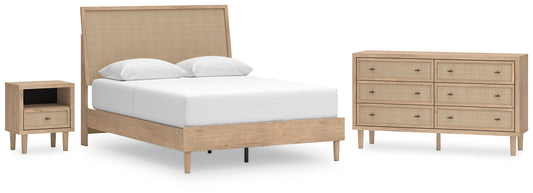 Cielden  Panel Bed With Dresser And Nightstand