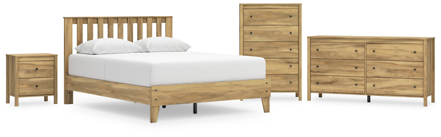 Ashley Express - Bermacy  Platform Panel Bed With Dresser, Chest And Nightstand