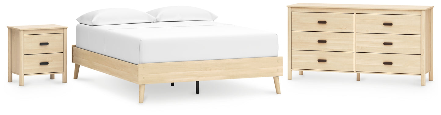 Cabinella  Platform Bed With Dresser And Nightstand